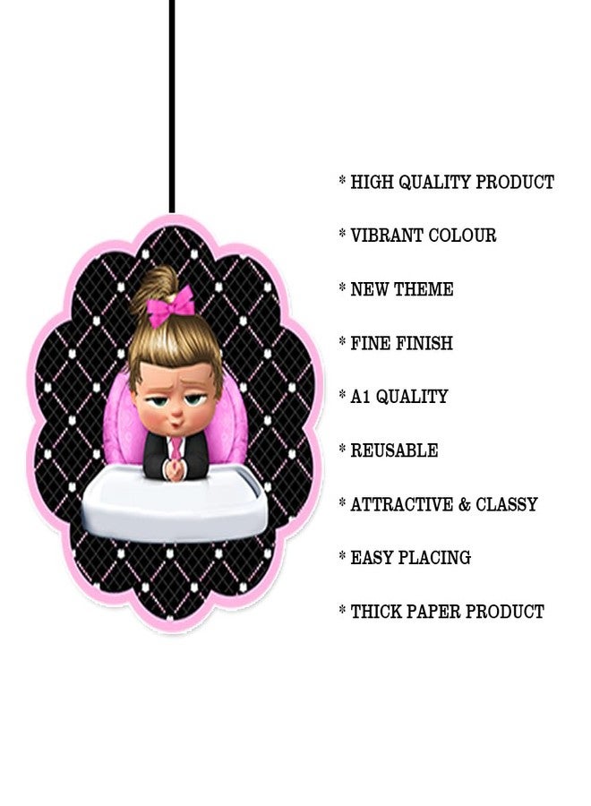 Suruchi Strokes Boss Baby Girl Birthday Decorations Theme Party Items | Decoration Hanging for Baby Birthday Party - Image 5
